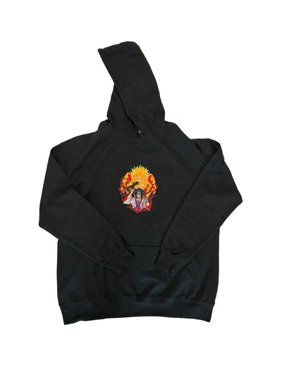 Crows Embroidered Hoodie